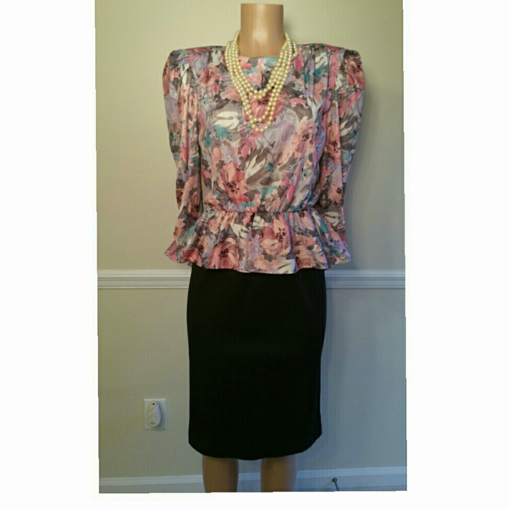 Vintage Peplum Dress